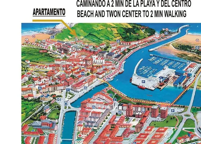 2 Habit, Sala, Terraza, Jardin, Parking Gratis